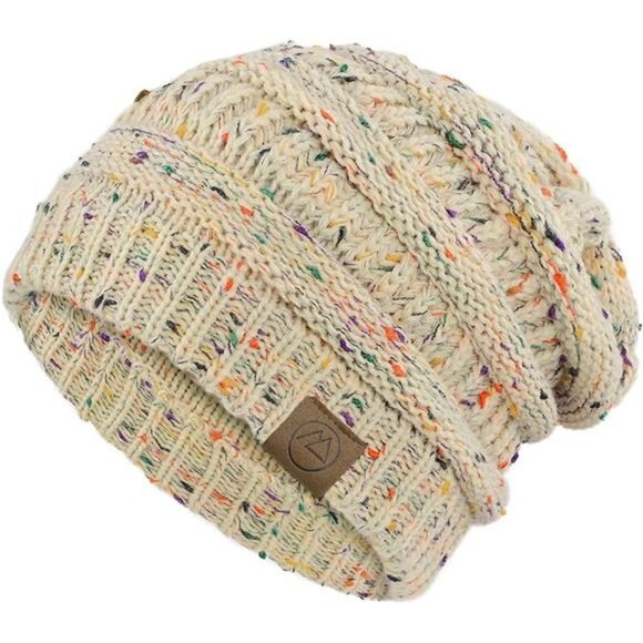 4 Pcs Women\'s Winter Hats Cable Knit Beanie Soft Beanies Thick Winter Hat main image 6